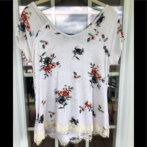 💛 Rewind Cream Floral Top Size S
